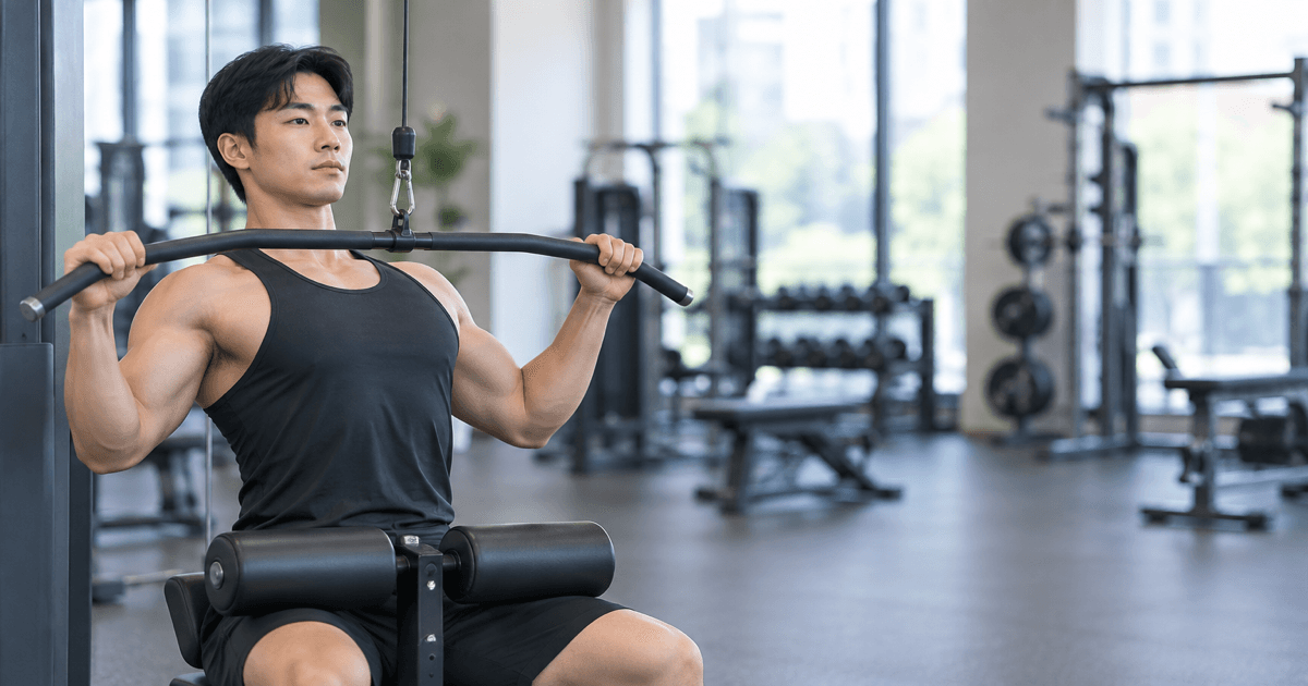 랫풀다운 자세 가이드: 그립 폭·당기는 순서부터 무게 올리는 법까지